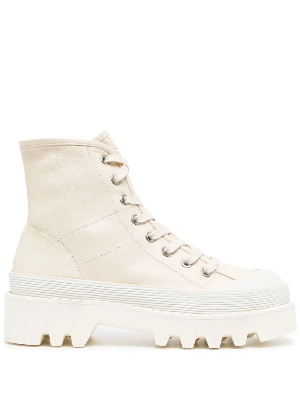 

Proenza Schouler botines con agujetas y suela gruesa - Blanco