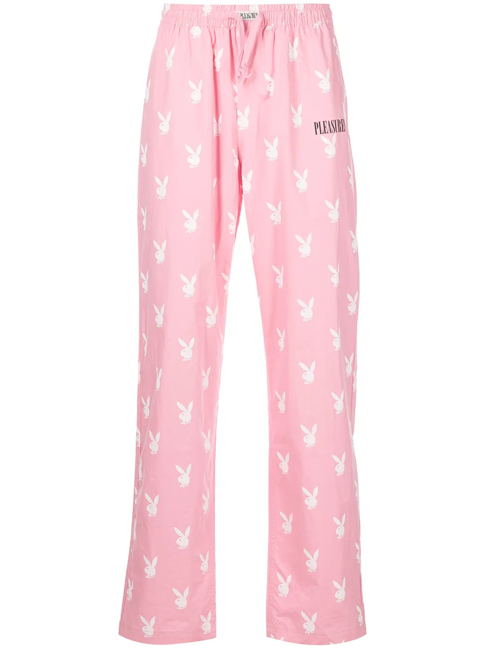 

Pleasures pantalones rectos con logo estampado de Pleasures x Playboy - Rosado