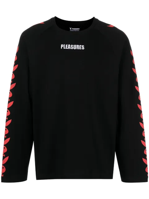 Pleasures logo-print detail sweatshirt