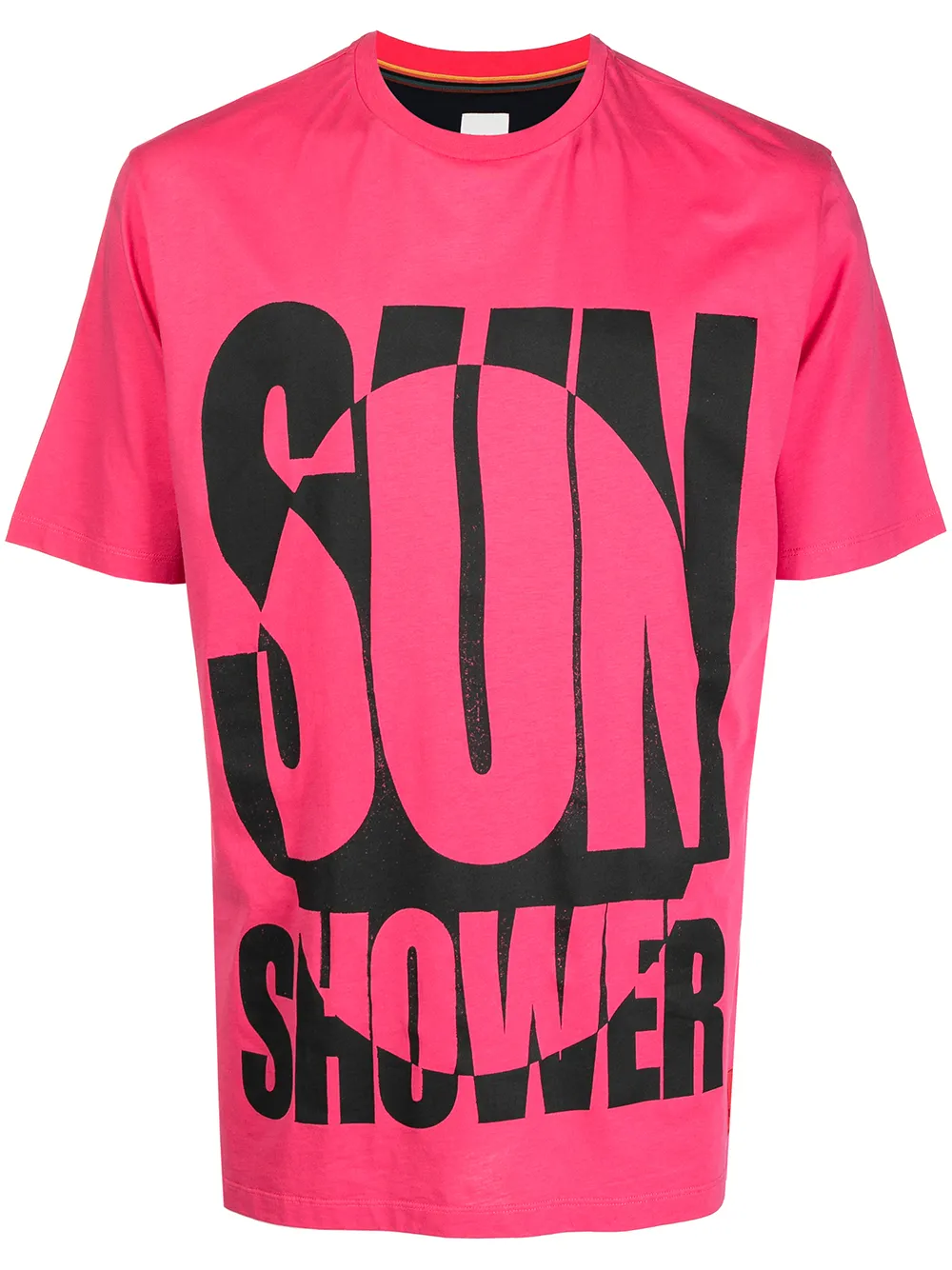 

Paul Smith playera con eslogan estampado - Rosado