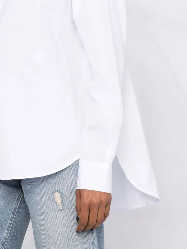 Toteme Signature クリスプコットンシャツ Signature cotton shirt white – TOTEME