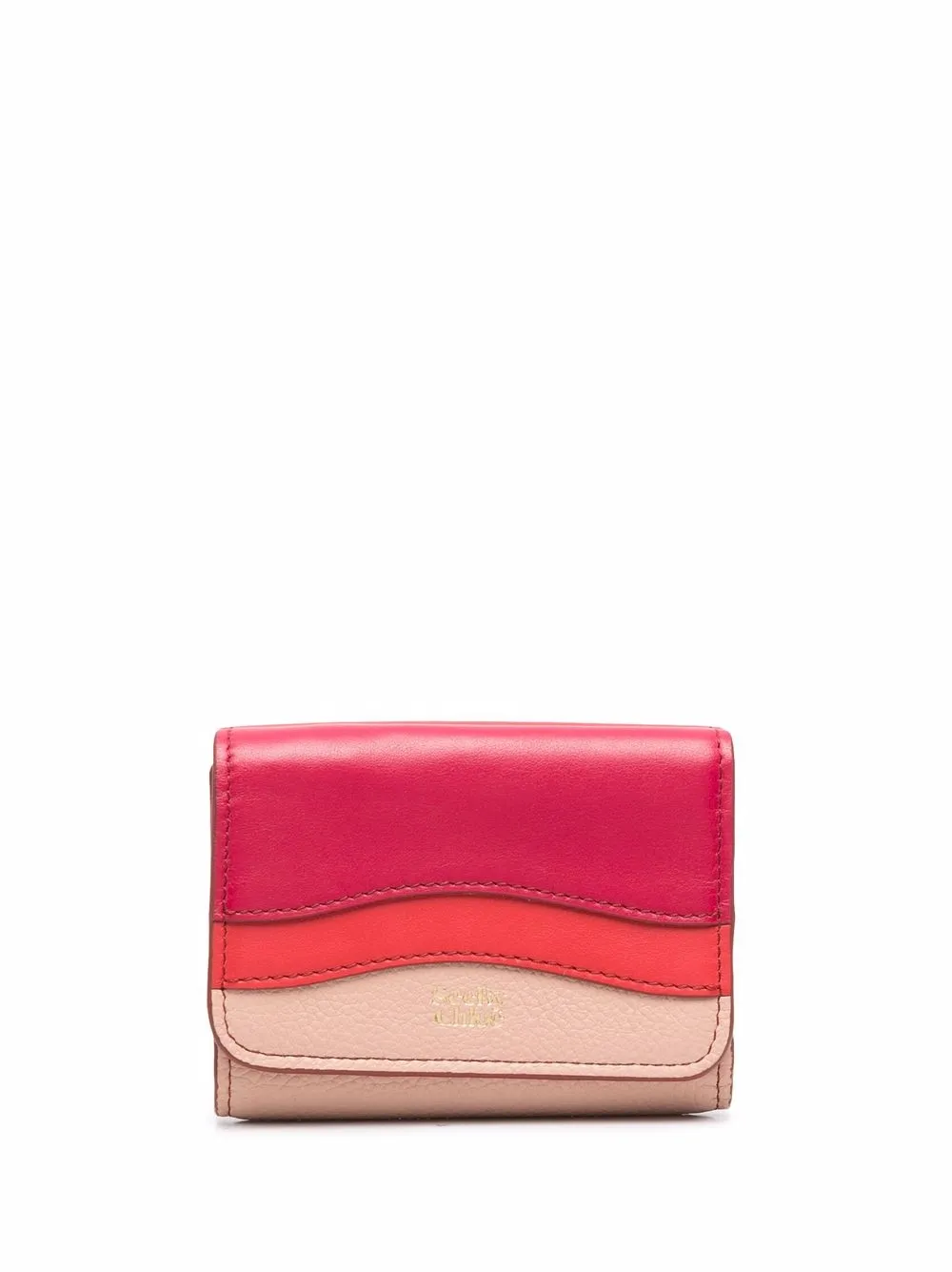 

See by Chloé cartera con diseño color block - Rosado