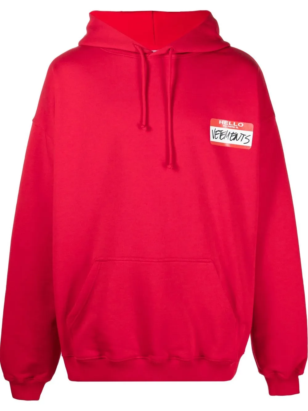 logo-patch pullover hoodie