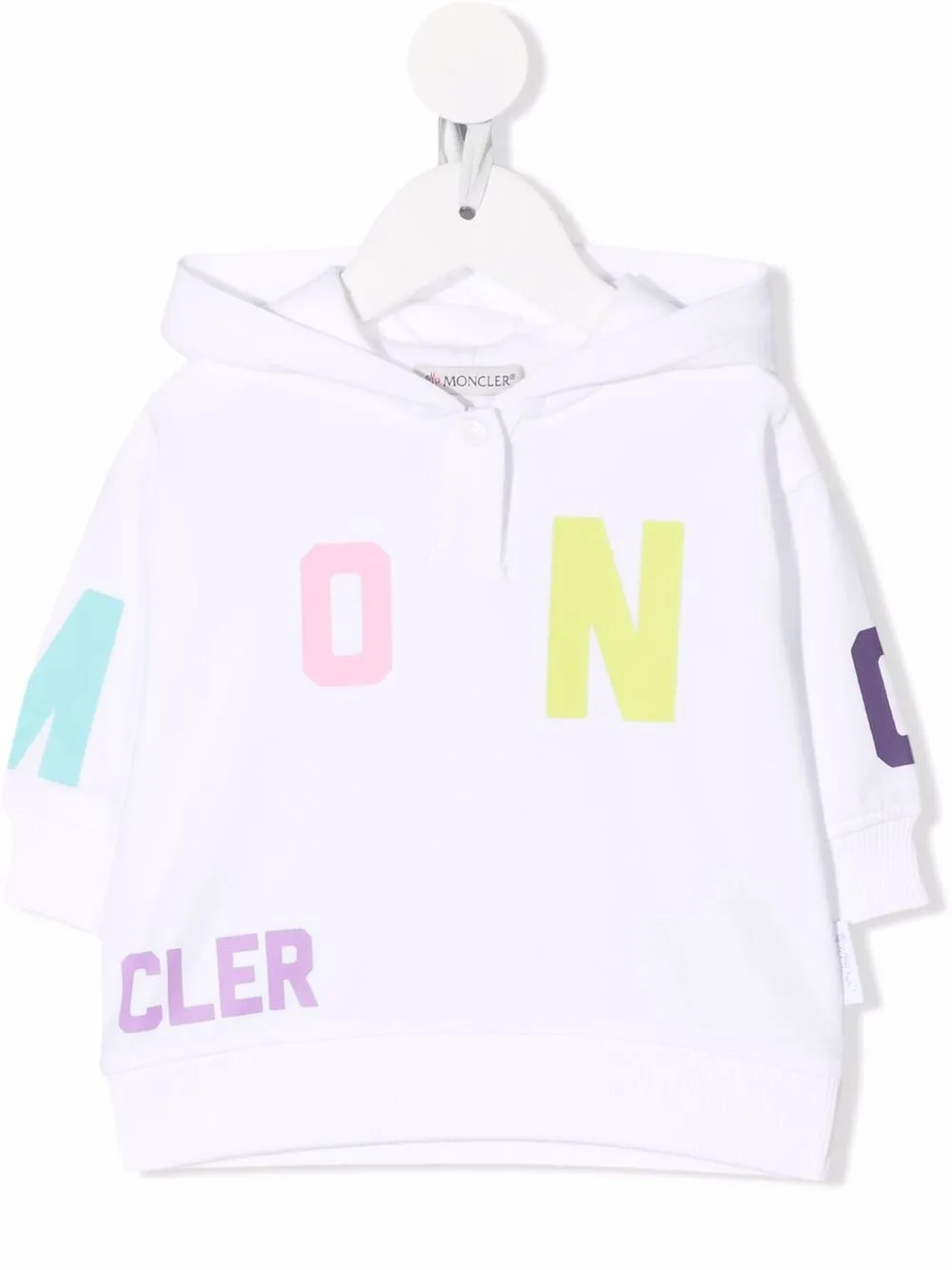 

Moncler Enfant hoodie con logo estampado - Blanco