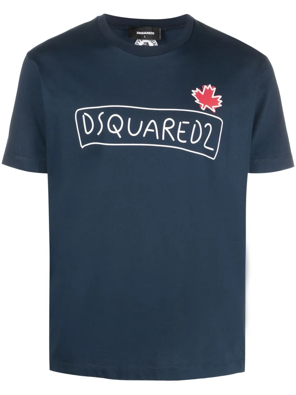 

Dsquared2 logo-print cotton T-shirt - Blue