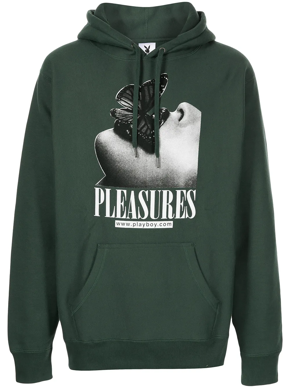 

Pleasures hoodie con logo estampado - Verde