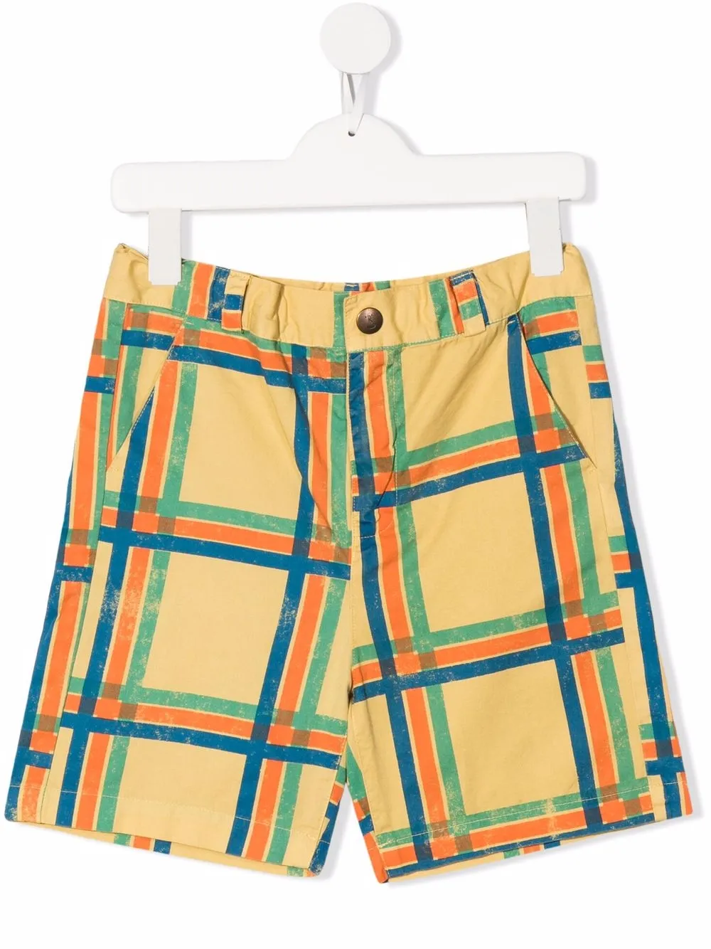 

Bobo Choses shorts a cuadros - Amarillo