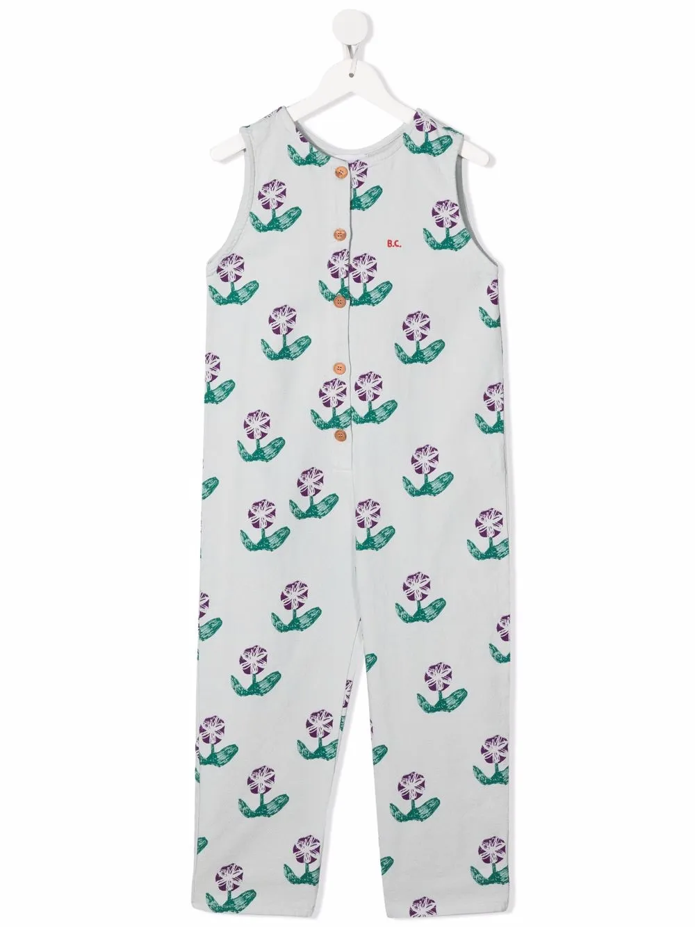 

Bobo Choses jumpsuit con estampado floral - Azul