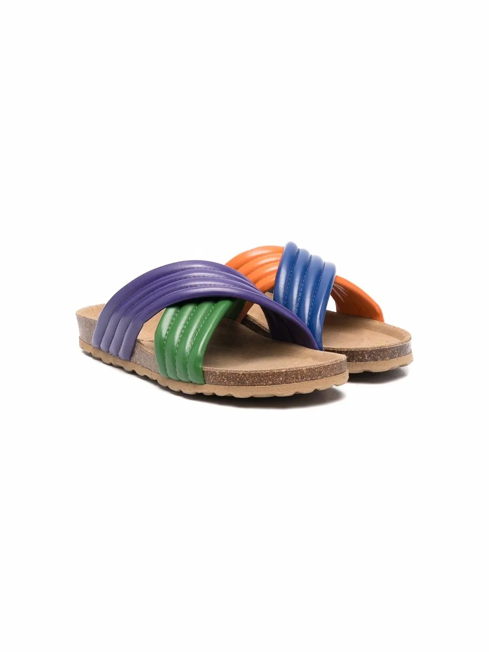 

Bobo Choses crossover leather sandals - Blue