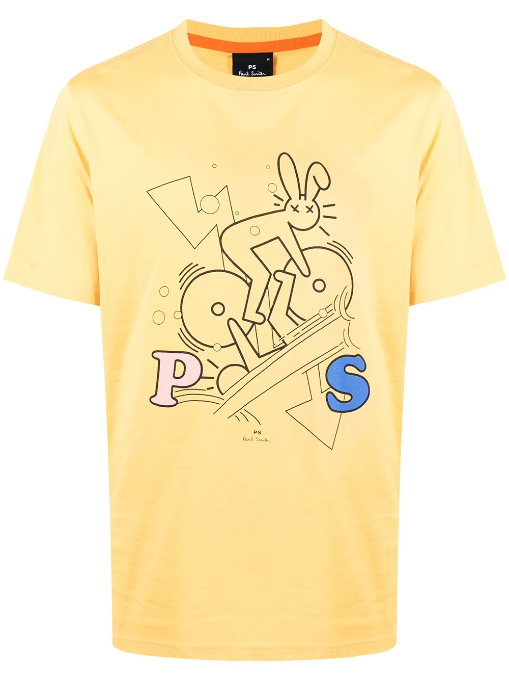 

PS Paul Smith playera con estampado de conejo - Amarillo