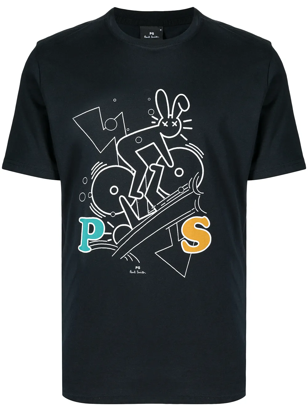 

PS Paul Smith playera con estampado de conejo - Negro