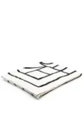 TOTEME logo-jacquard beach towel - Black