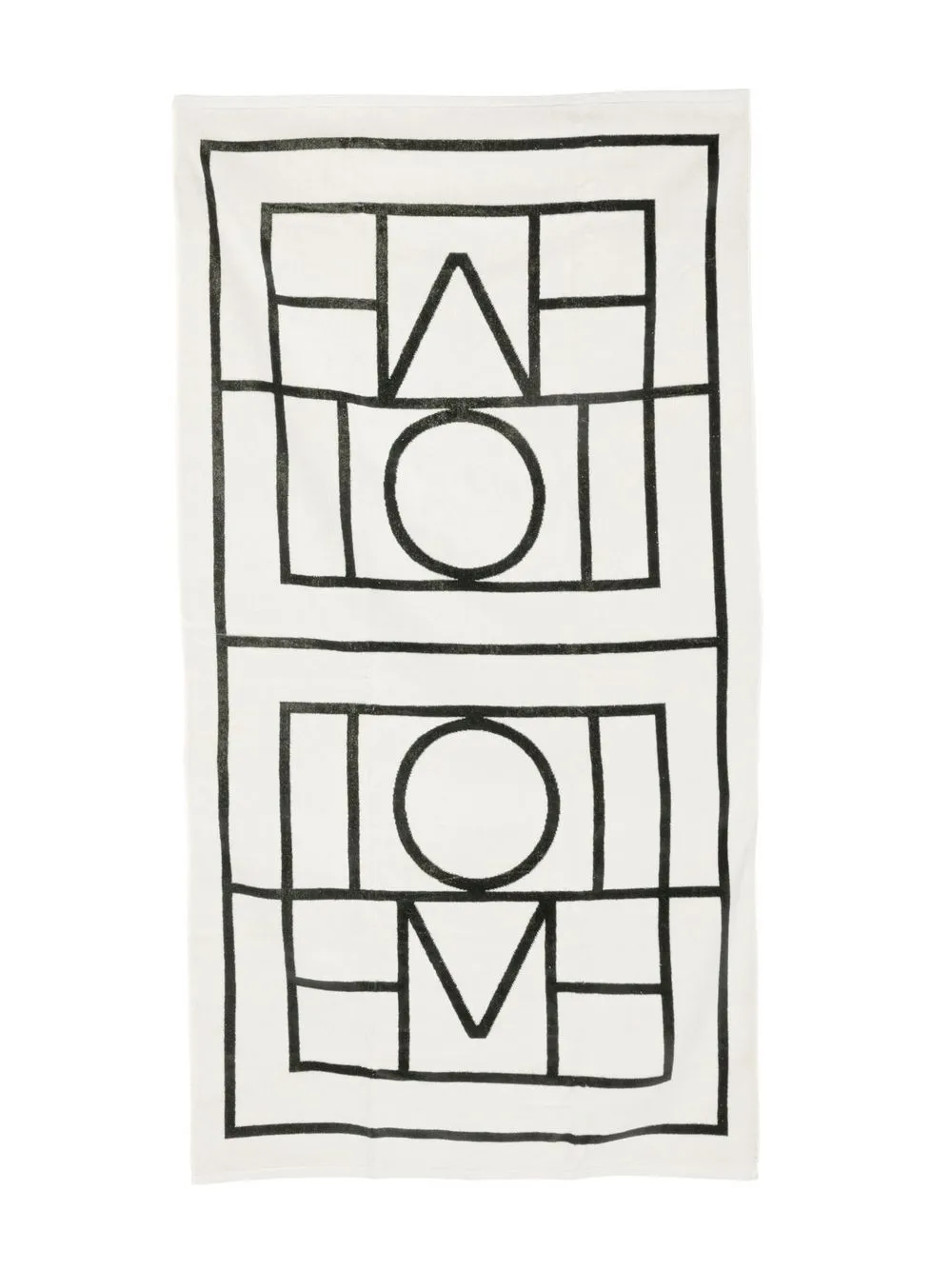 TOTEME logo-jacquard beach towel