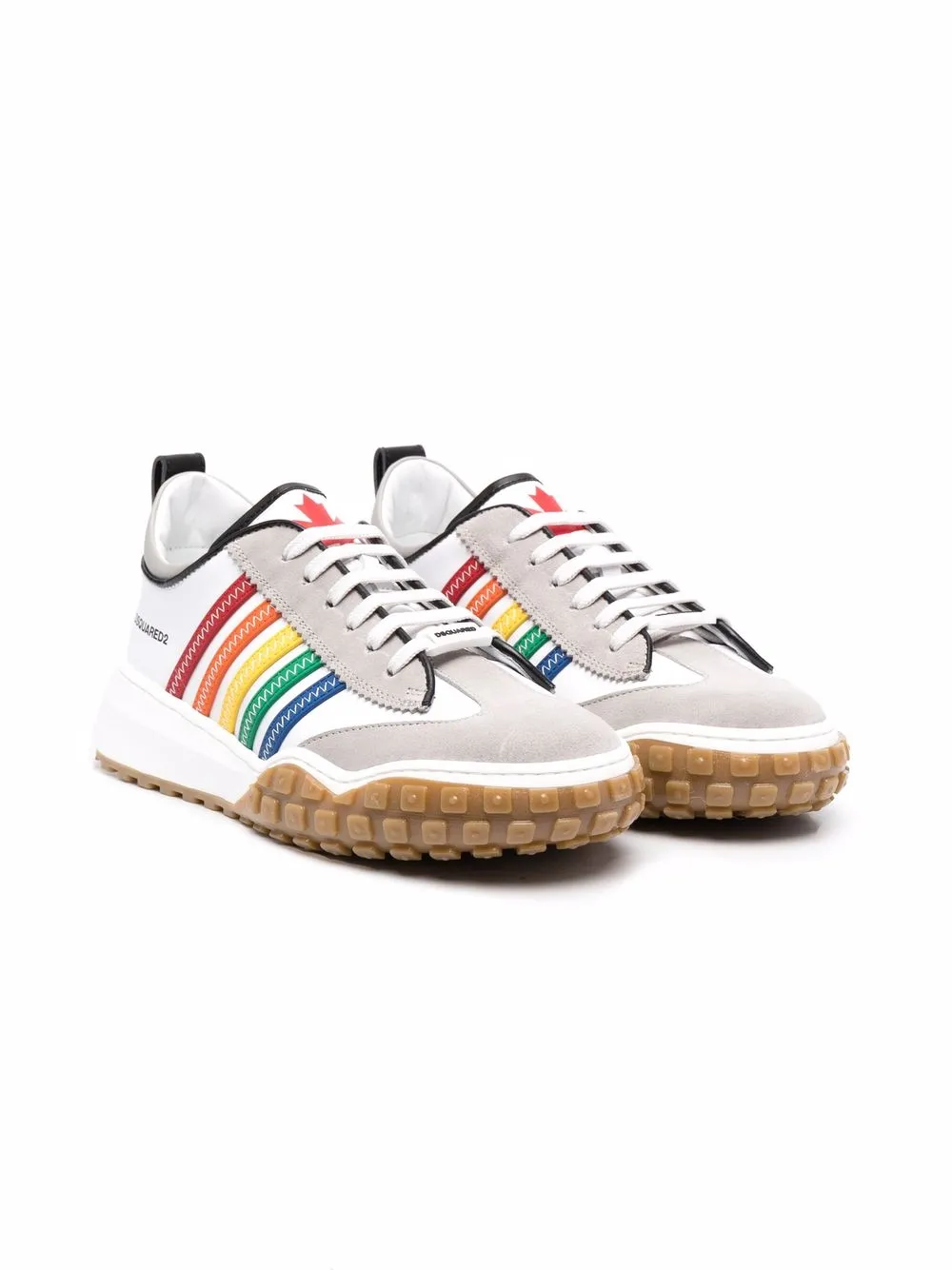 

Dsquared2 Kids tenis con agujetas - Blanco