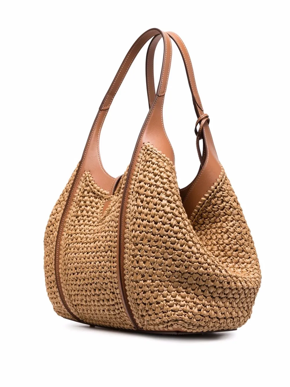 Tod's Clutch Bag In Raffia Mini In Brown