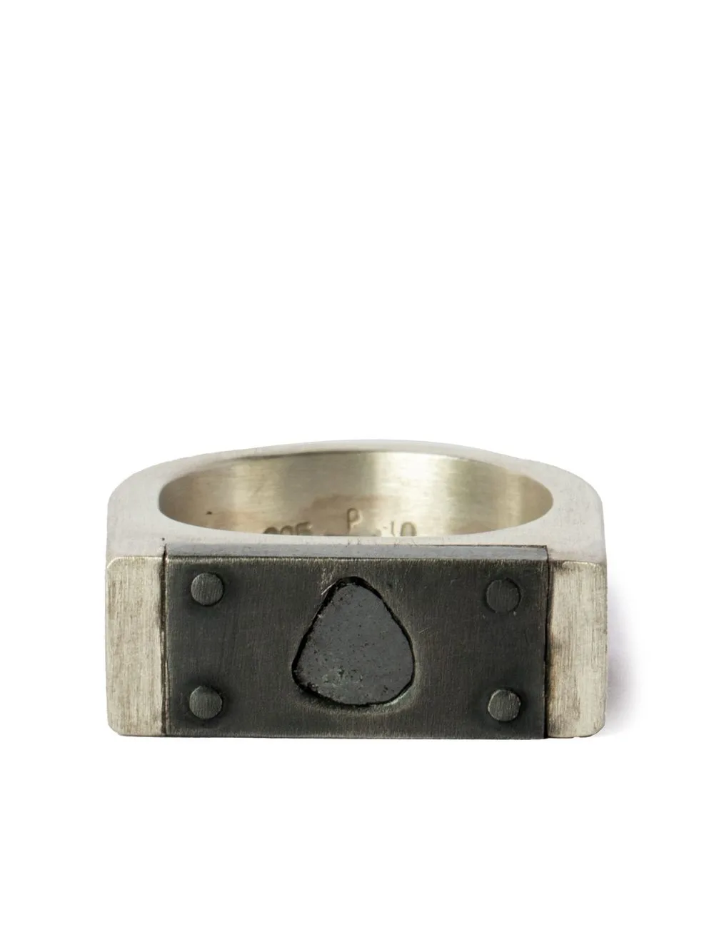 Parts of Four oxidised silver ring | Silver | Image 1