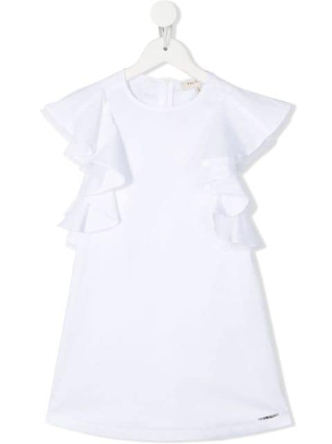 TWINSET Kids - ruffle-trim detail dress