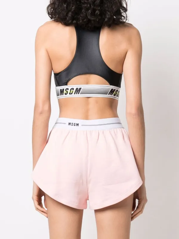 【関税込み】MSGM ブラック ナイロン スポーツブラ MSGM スポーツブラ | ブラック | FARFETCH JP