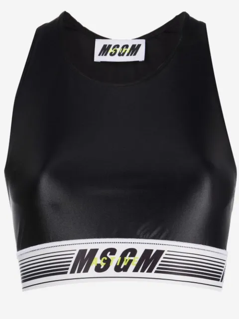MSGM logo-underband sports bra