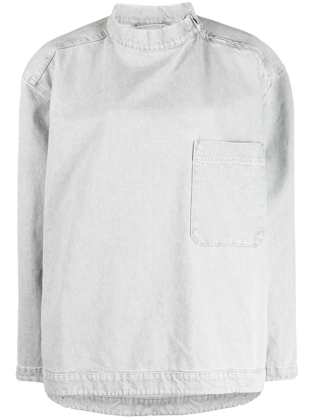 

Lemaire camisa de mezclilla pullover - Gris