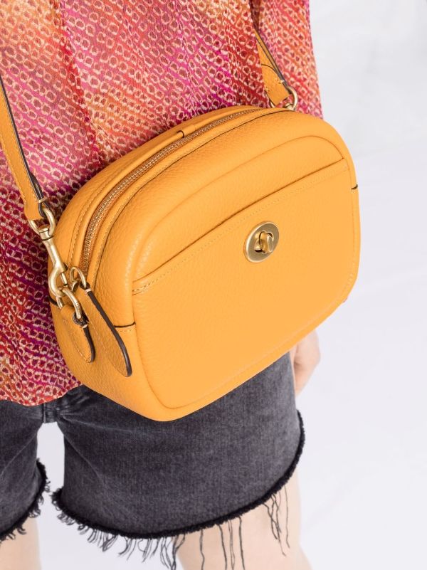 coach camera bag yellow