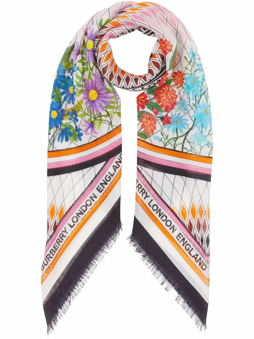 

Burberry pañuelo con estampado floral - Multicolor