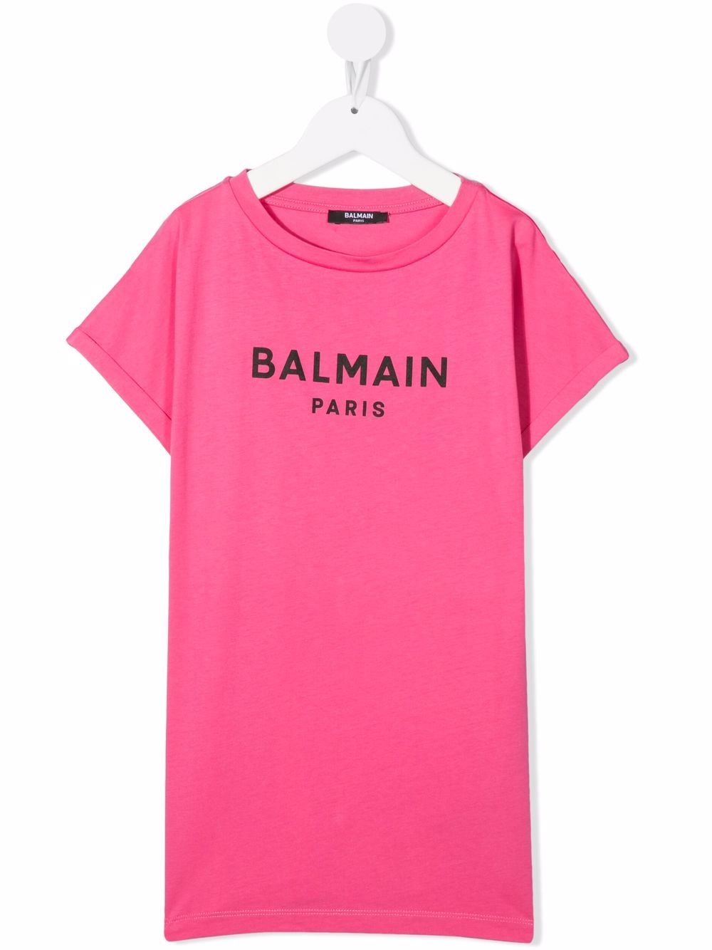 

Balmain Kids playera con logo estampado - Rosado