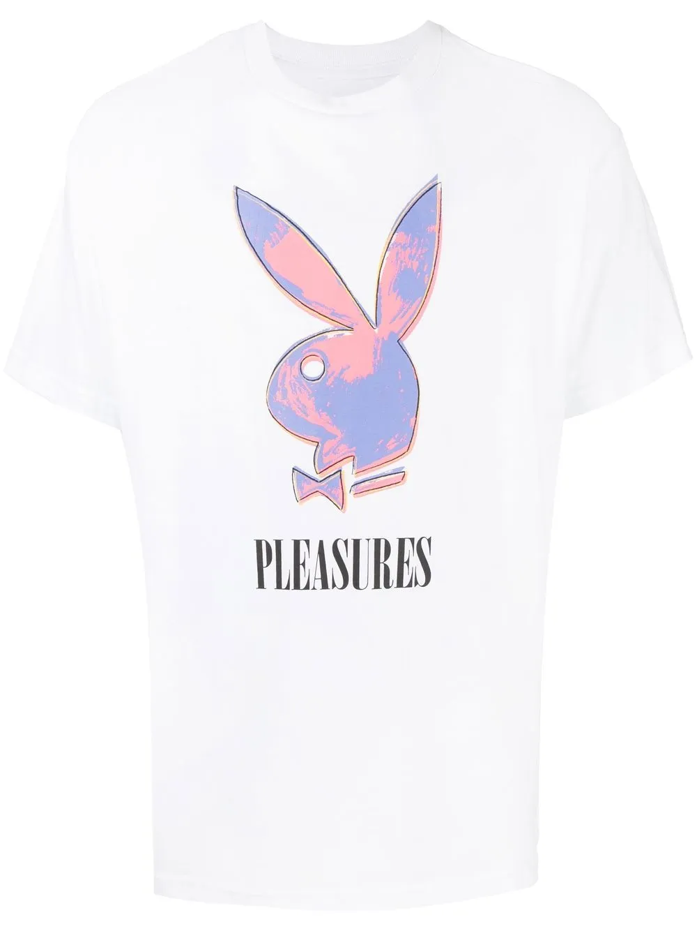 

Pleasures logo-print short-sleeved T-shirt - White