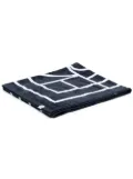 TOTEME logo-jacquard beach towel - White