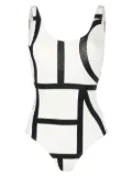 TOTEME Monogram one-piece swimsuit - White