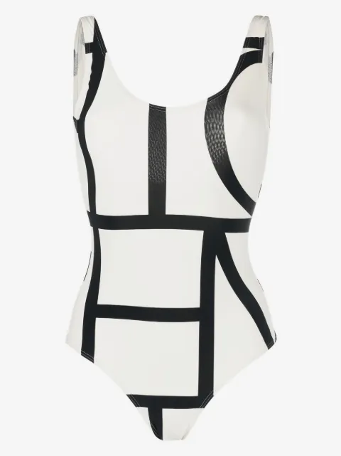 TOTEME maillot de bain à motif monogrammé