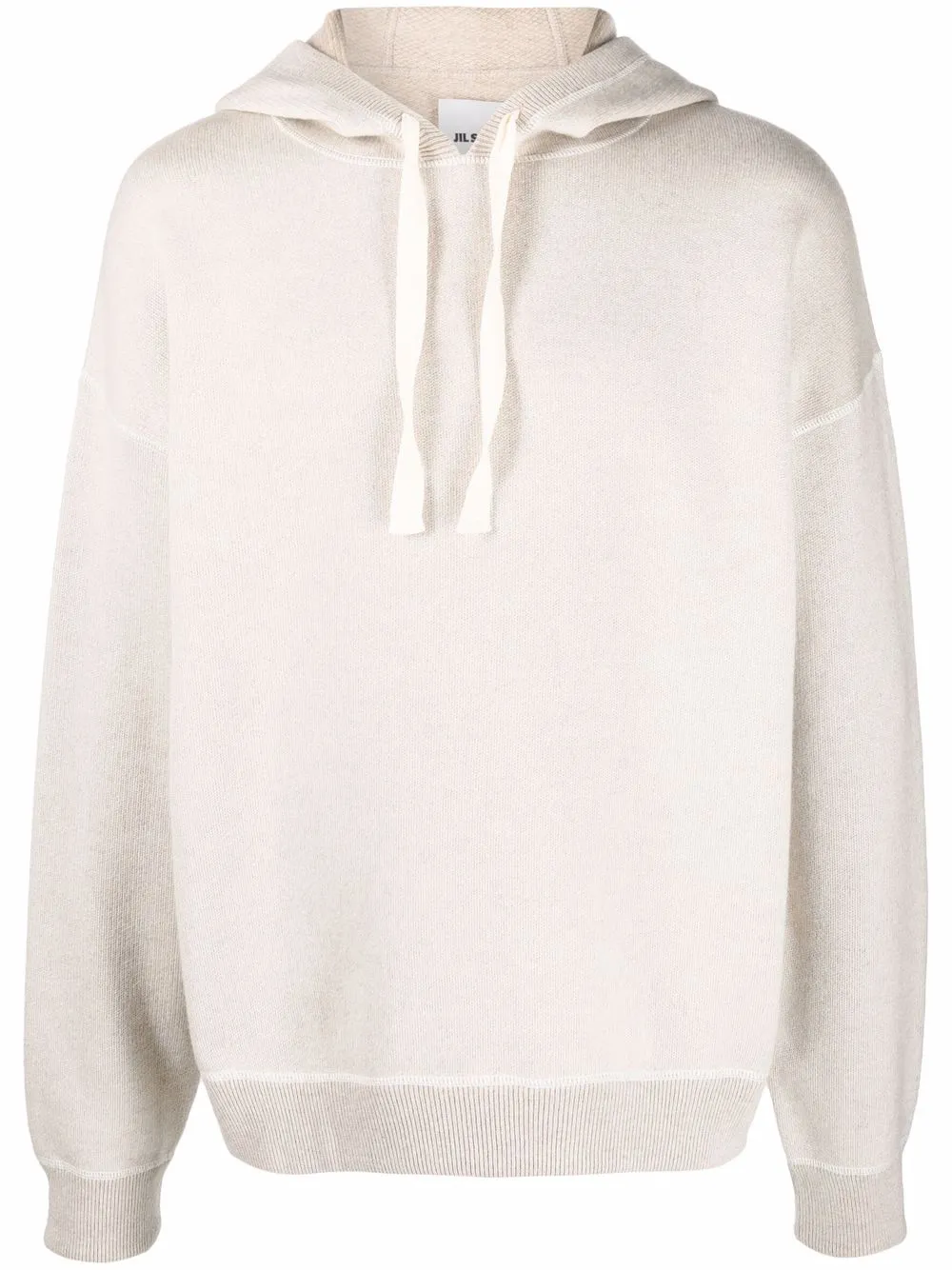 

Jil Sander hoodie de tejido fino - Neutro