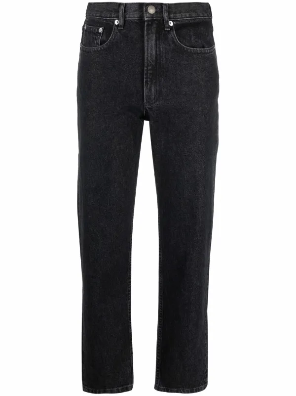 A.P.C. ミッドライズ ストレートジーンズ | ブラック | FARFETCH JP