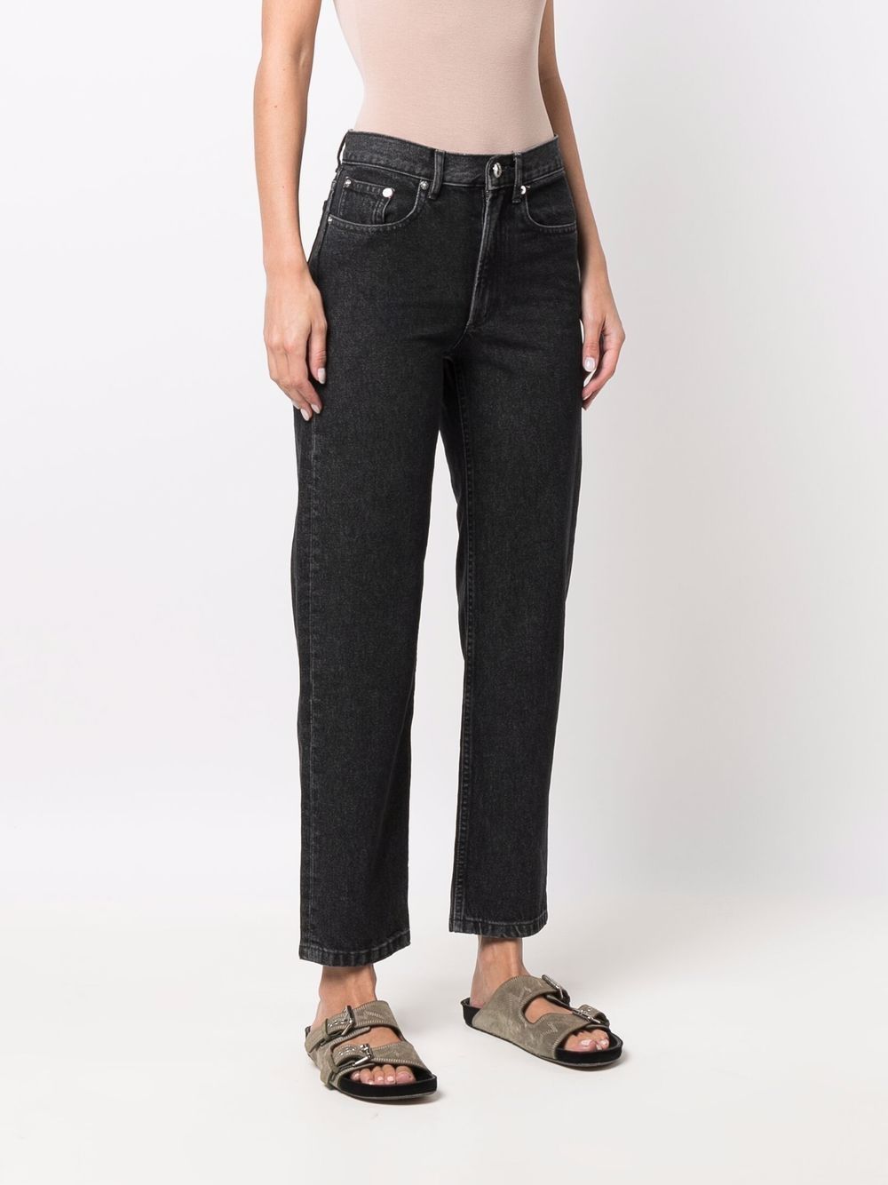 A.P.C. mid-rise straight-leg denim jeans Women