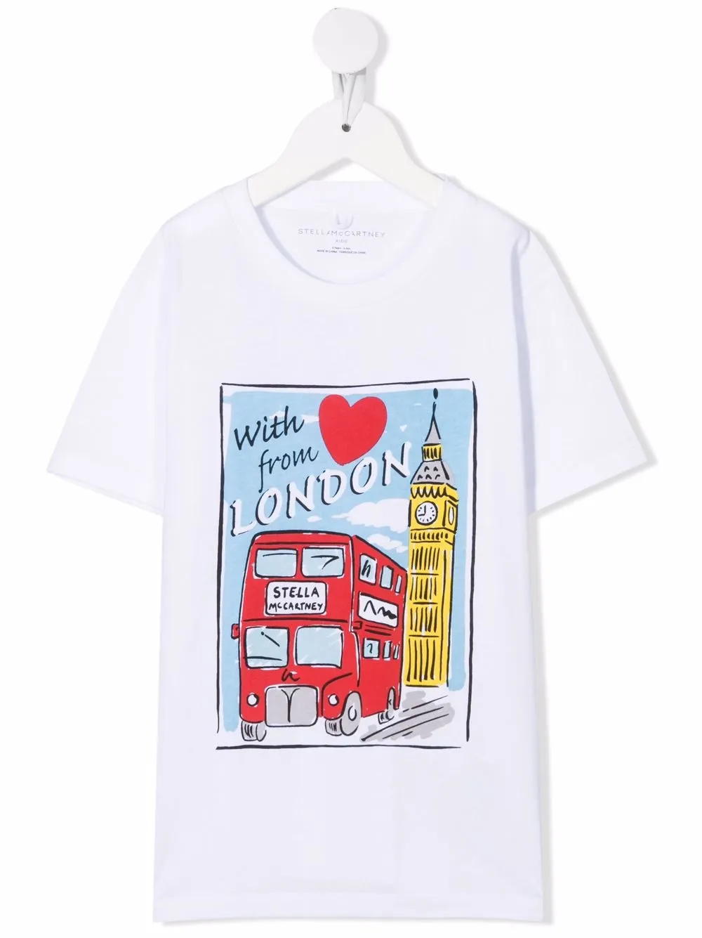 

Stella McCartney Kids playera con logo gráfico - Blanco