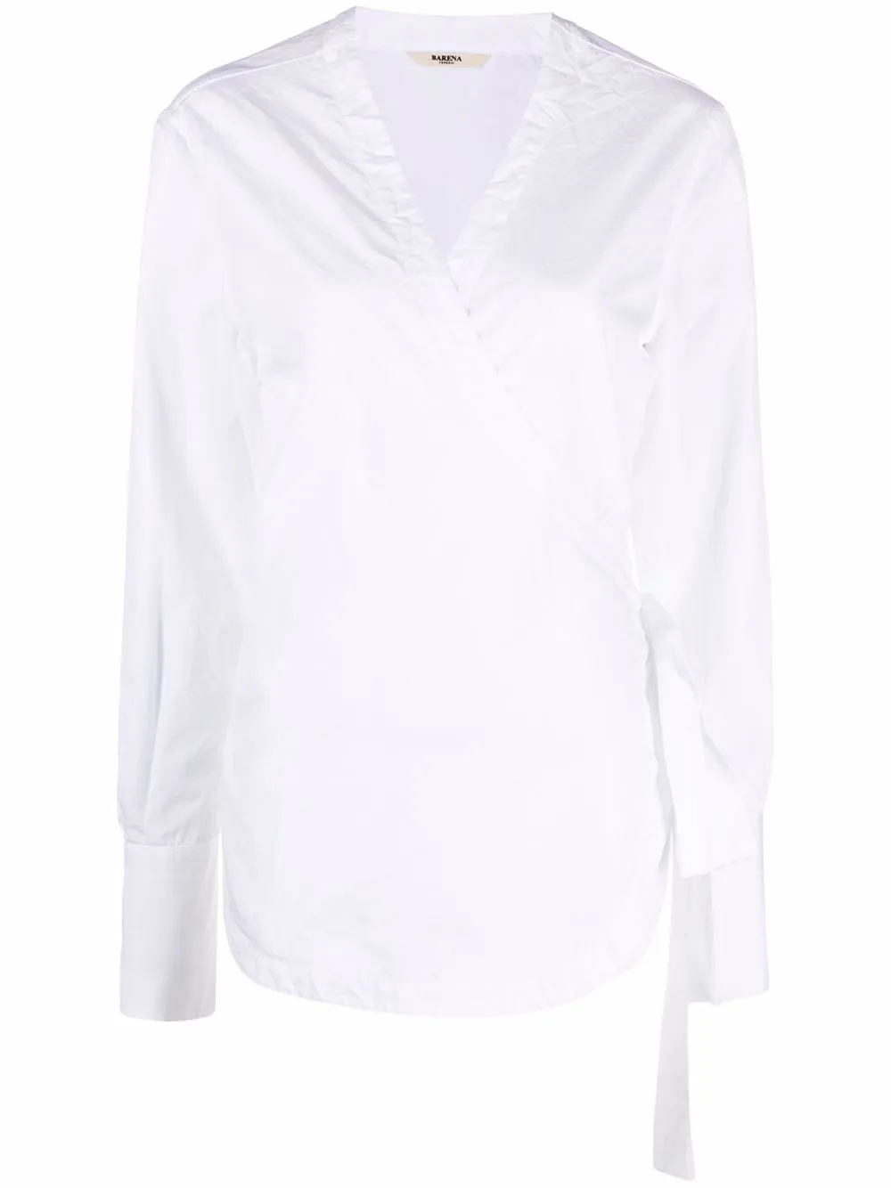 

Barena top cruzado manga larga - Blanco
