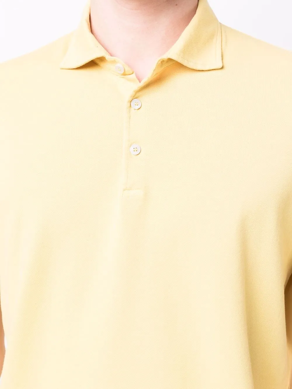 Mauro Ottaviani Short-sleeved Polo Shirt In Yellow