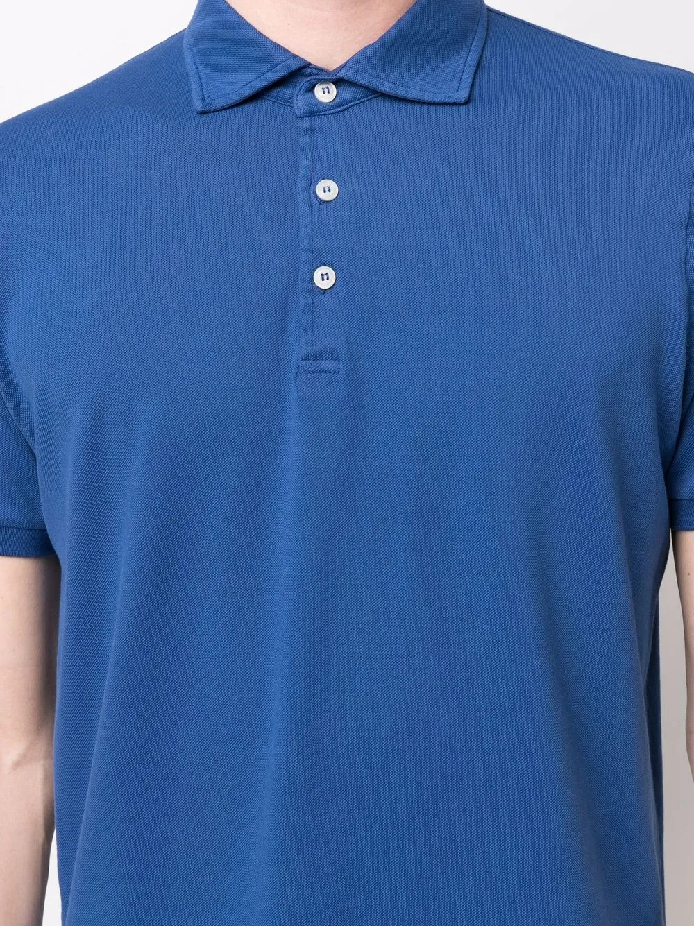 Mauro Ottaviani Short-sleeved Polo Shirt In Blue