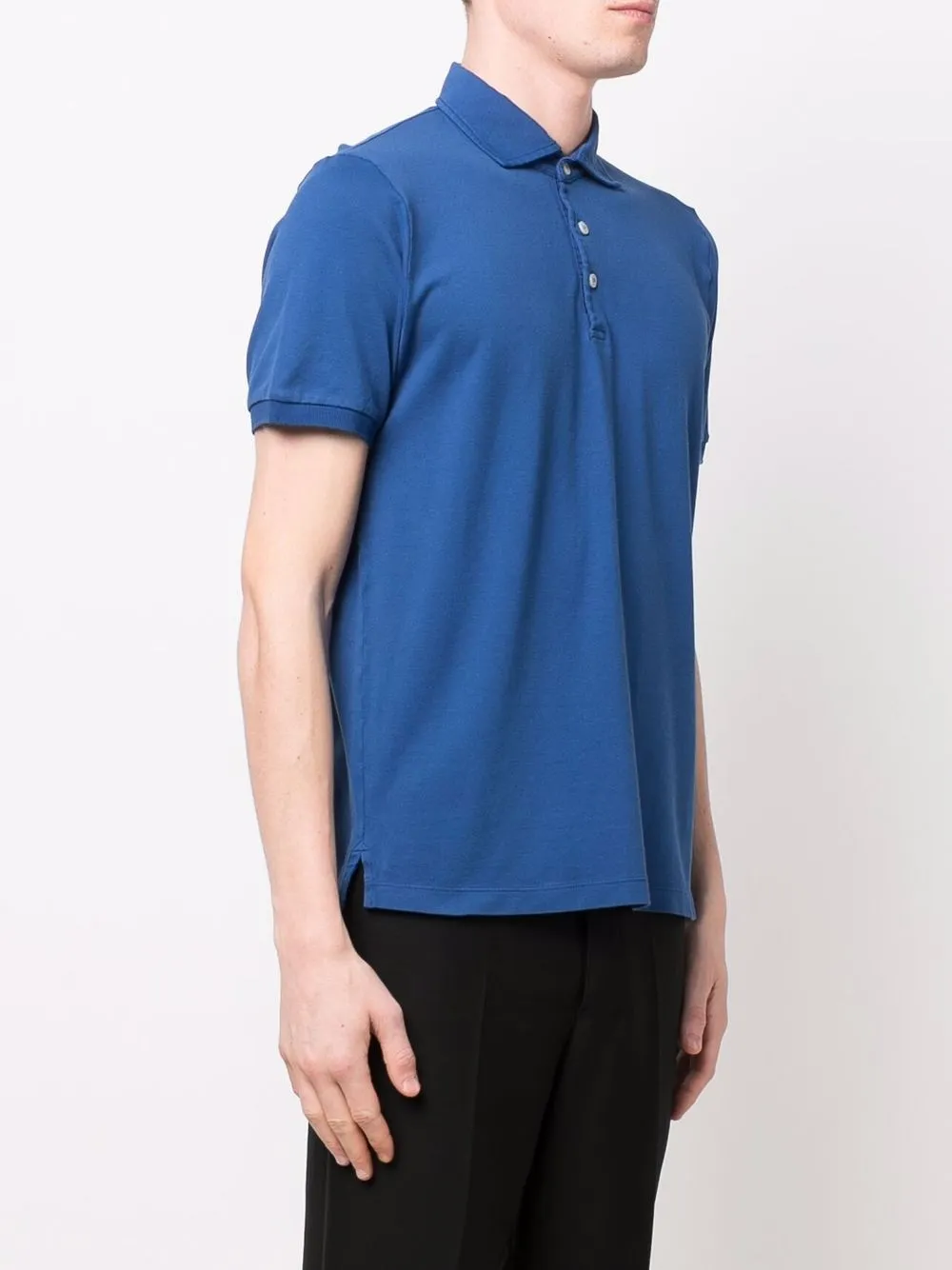 Mauro Ottaviani Short-sleeved Polo Shirt In Blue