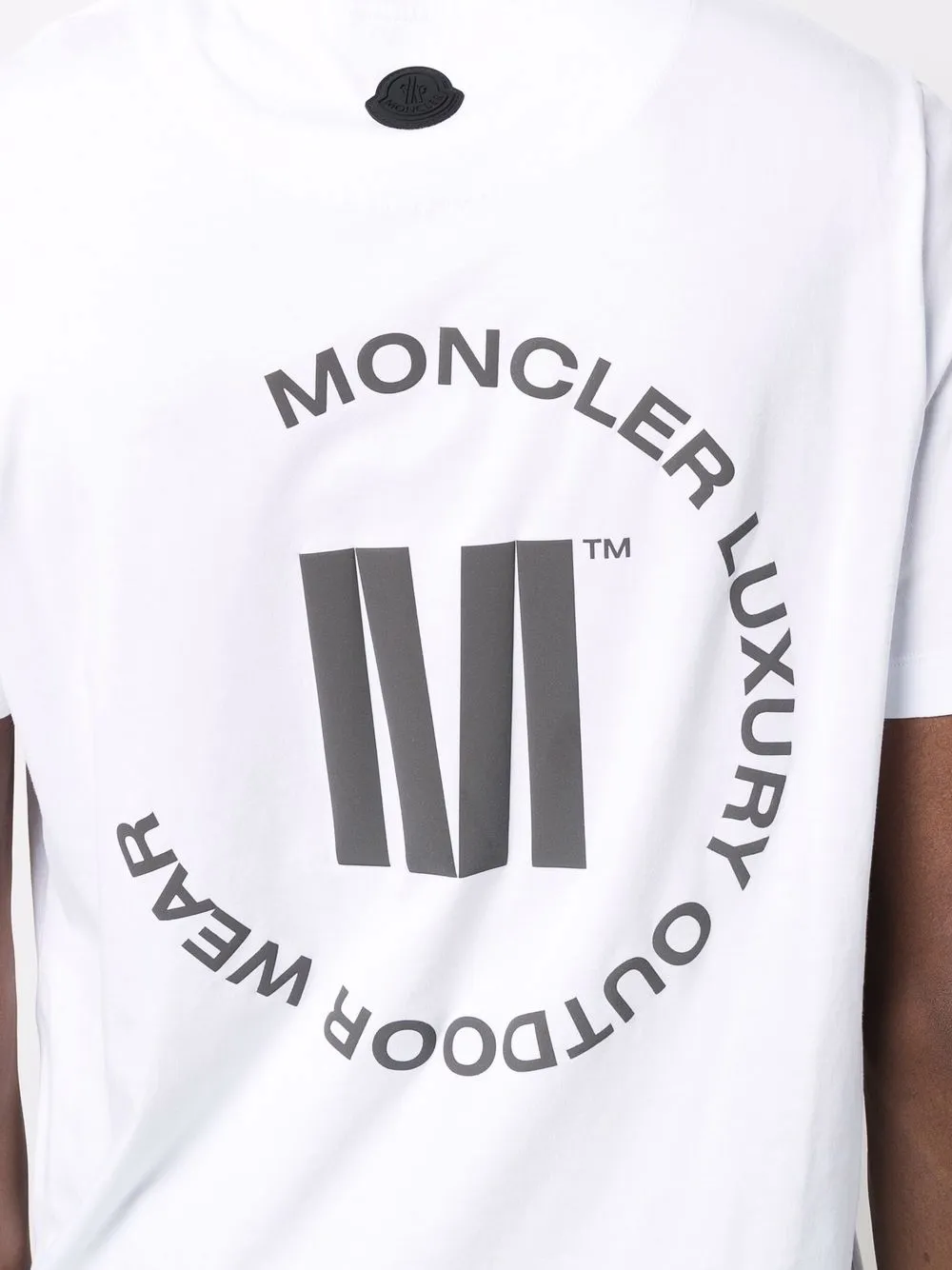 Moncler T-shirt met logoprint Wit