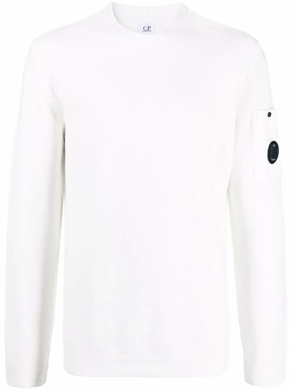 C.P. Company sudadera con parche del logo - Blanco