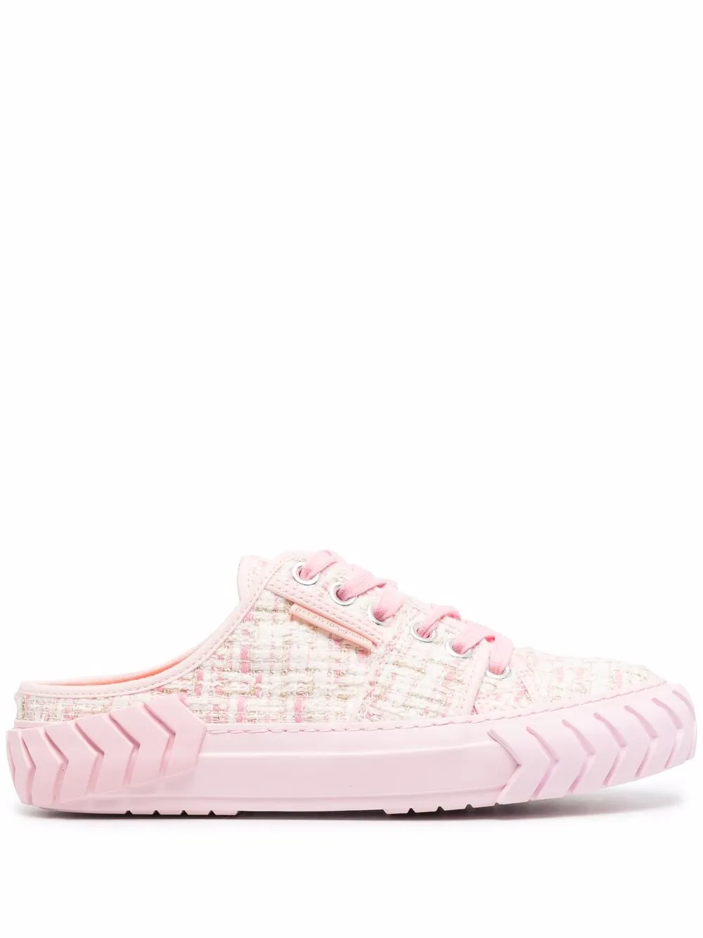 

Both slip-on tweed sneakers - Pink