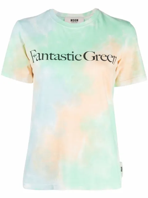 MSGM slogan-print cotton T-shirt