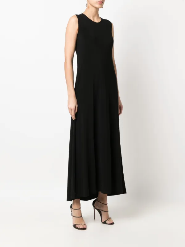 Norma Kamali ノースリーブ ベルベットドレス | ブラック | FARFETCH JP