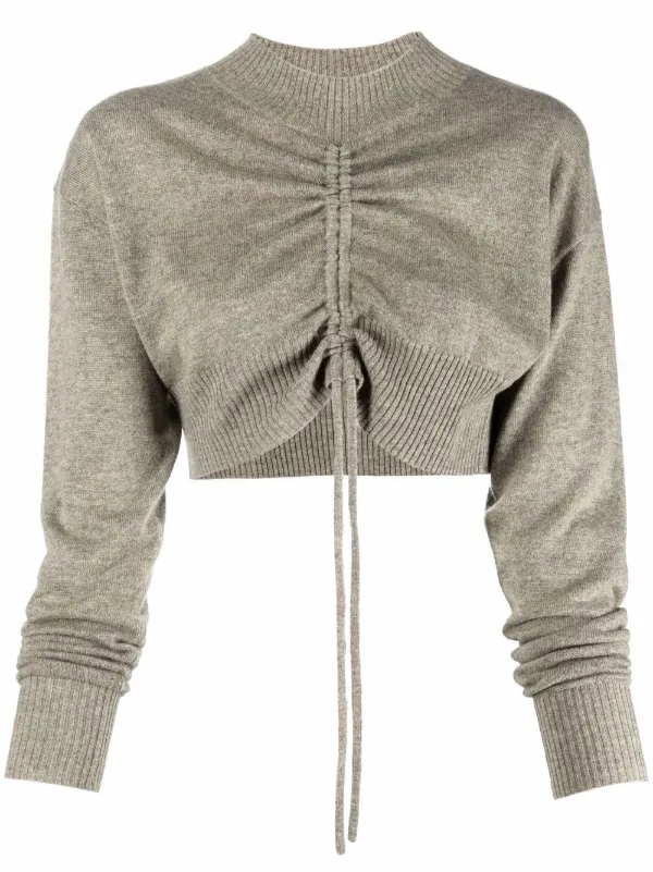 ruched crop jumper