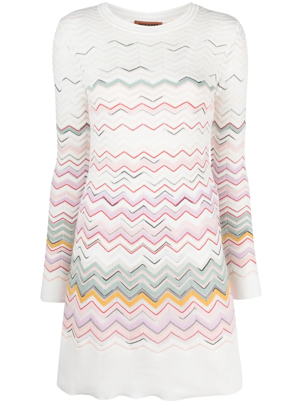

Missoni chevron knit dress - Neutrals