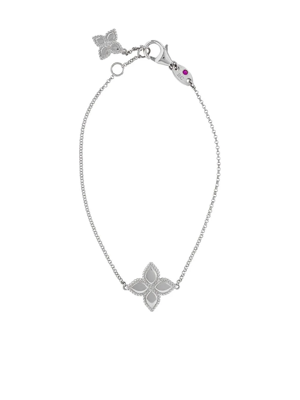 

Roberto Coin pulsera Princess Flower en oro blanco de 18kt - Plateado