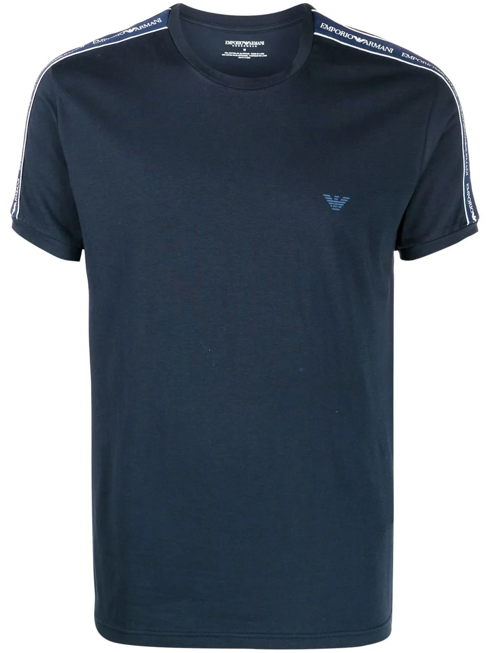 

Emporio Armani logo tape short-sleeve T-shirt - Blue