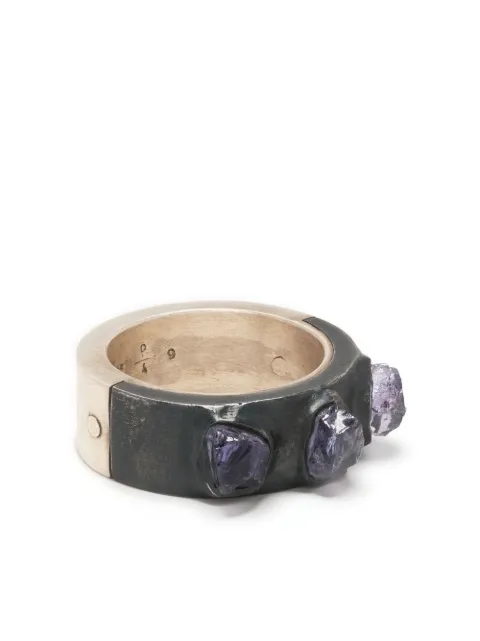 Parts of Four Sistema two-tone crystal ring