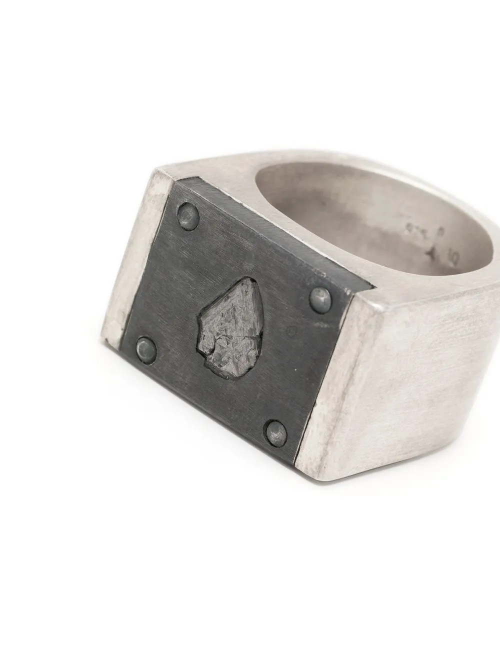  Parts Of Four Plate Ring Mit Diamant   Silber 